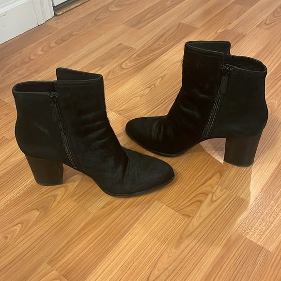 Cole Haan Zandra Bootie. Size 9.5. Black. Calf hair and suede combo. - Picture 6 of 14